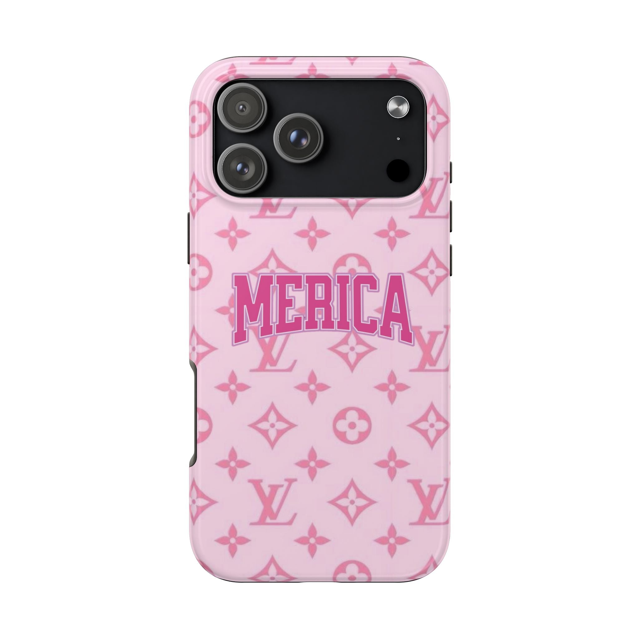 PINK LV MERICA PHONE CASE
