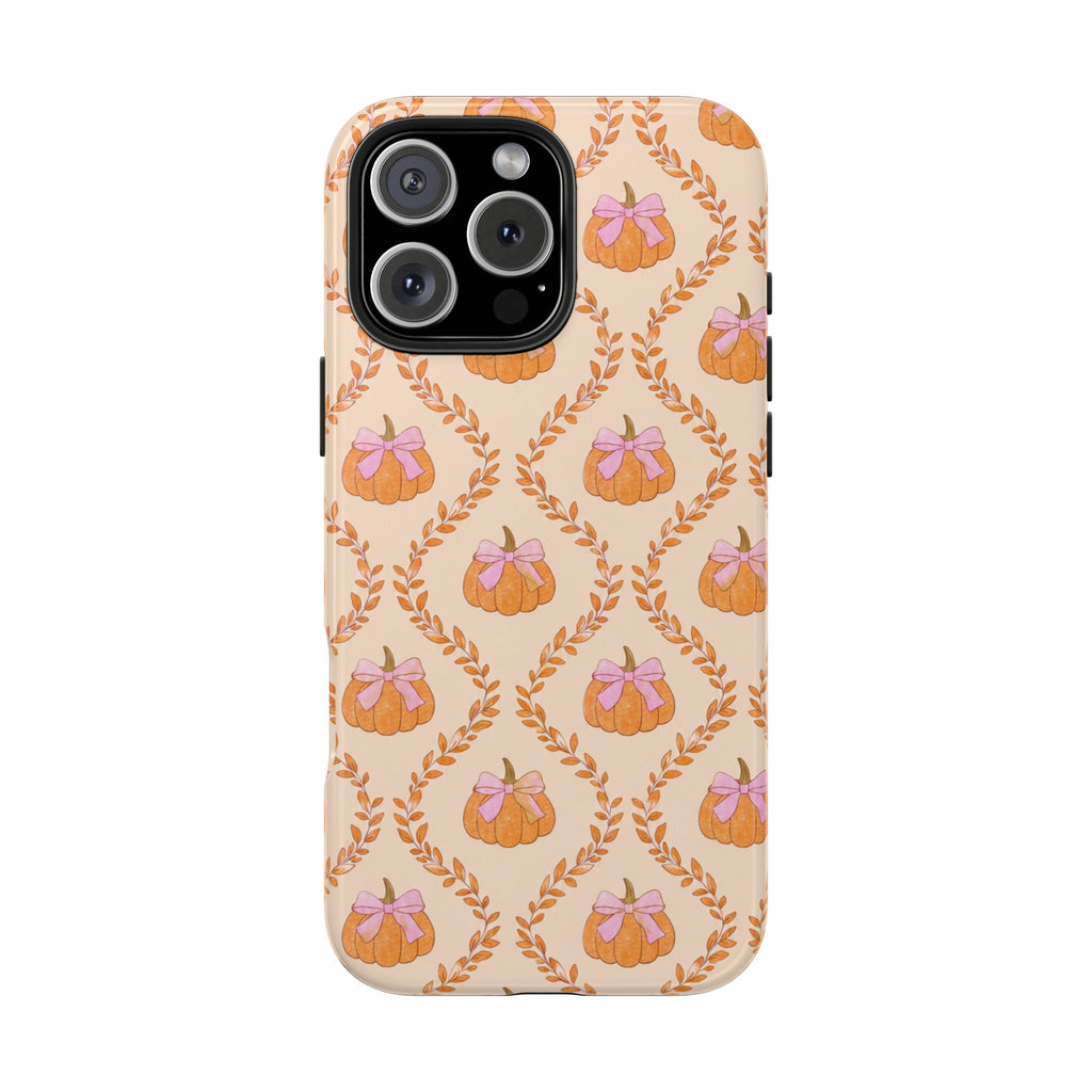 ORANGE COQUETTE PUMPKINS FALL PHONE CASE
