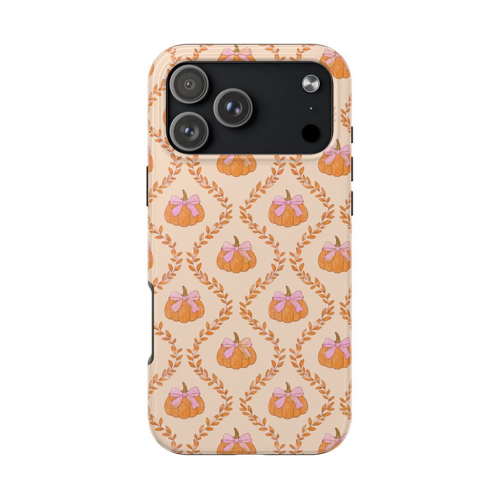 ORANGE COQUETTE PUMPKINS FALL PHONE CASE