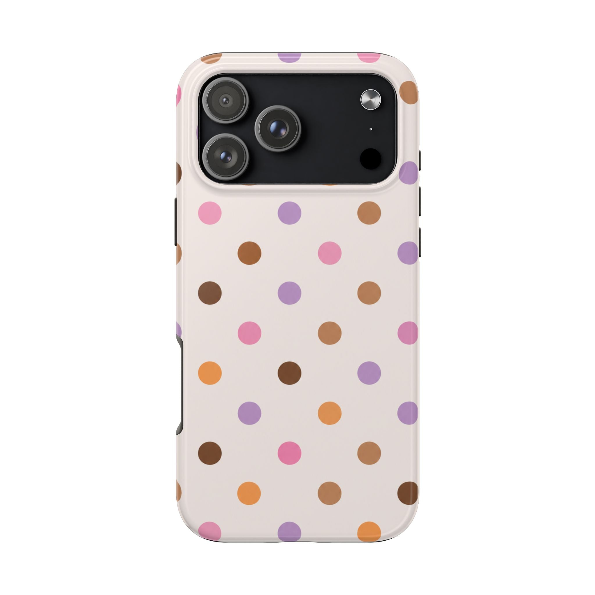 PASTEL SPICE POLKA DOTS PHONE CASE
