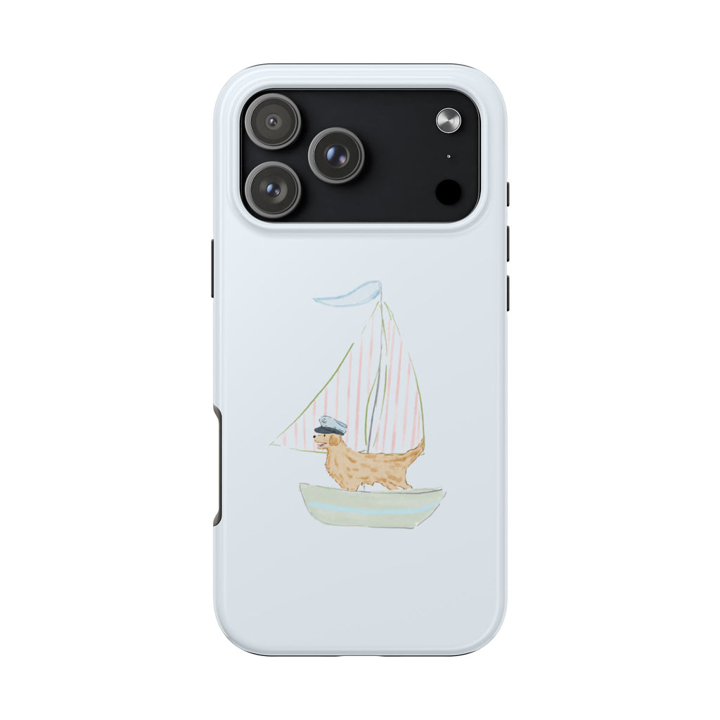 GOLDEN RETRIEVER SAILOR PHONE CASE