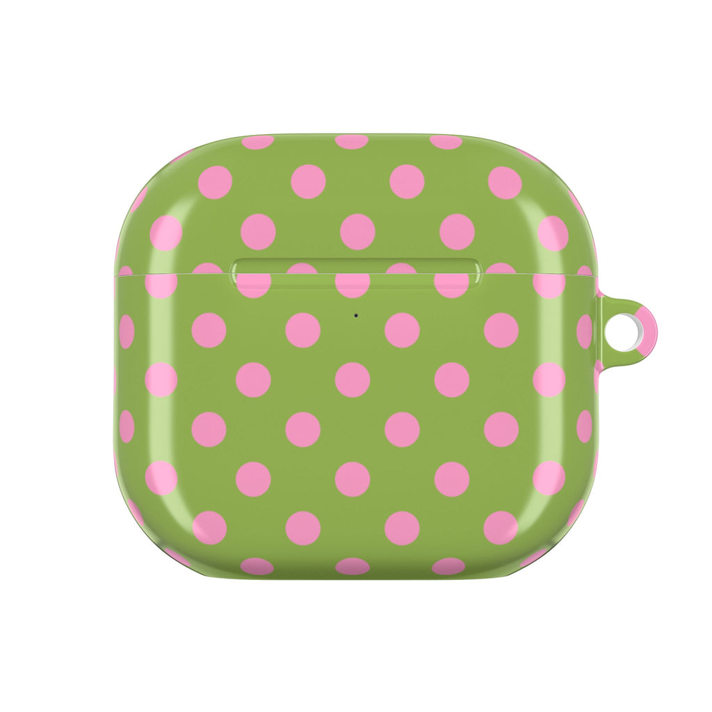 STRAWBERRY MATCHA POLKA DOTS AIRPOD CASE