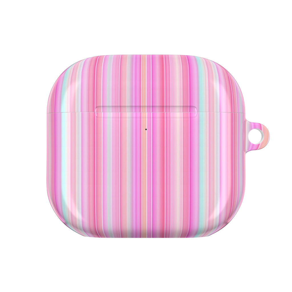LAS VEGAS PINK STRIPES AIRPOD CASE