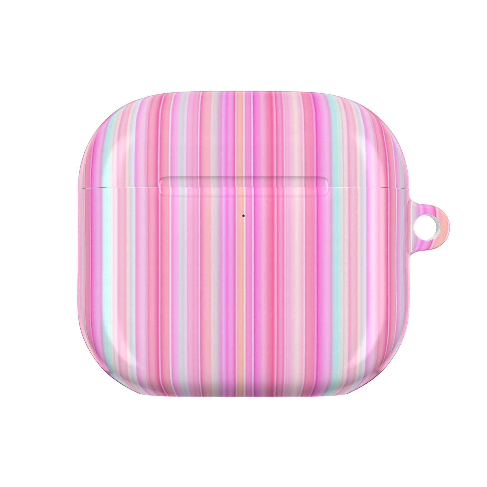 LAS VEGAS PINK STRIPES AIRPOD CASE