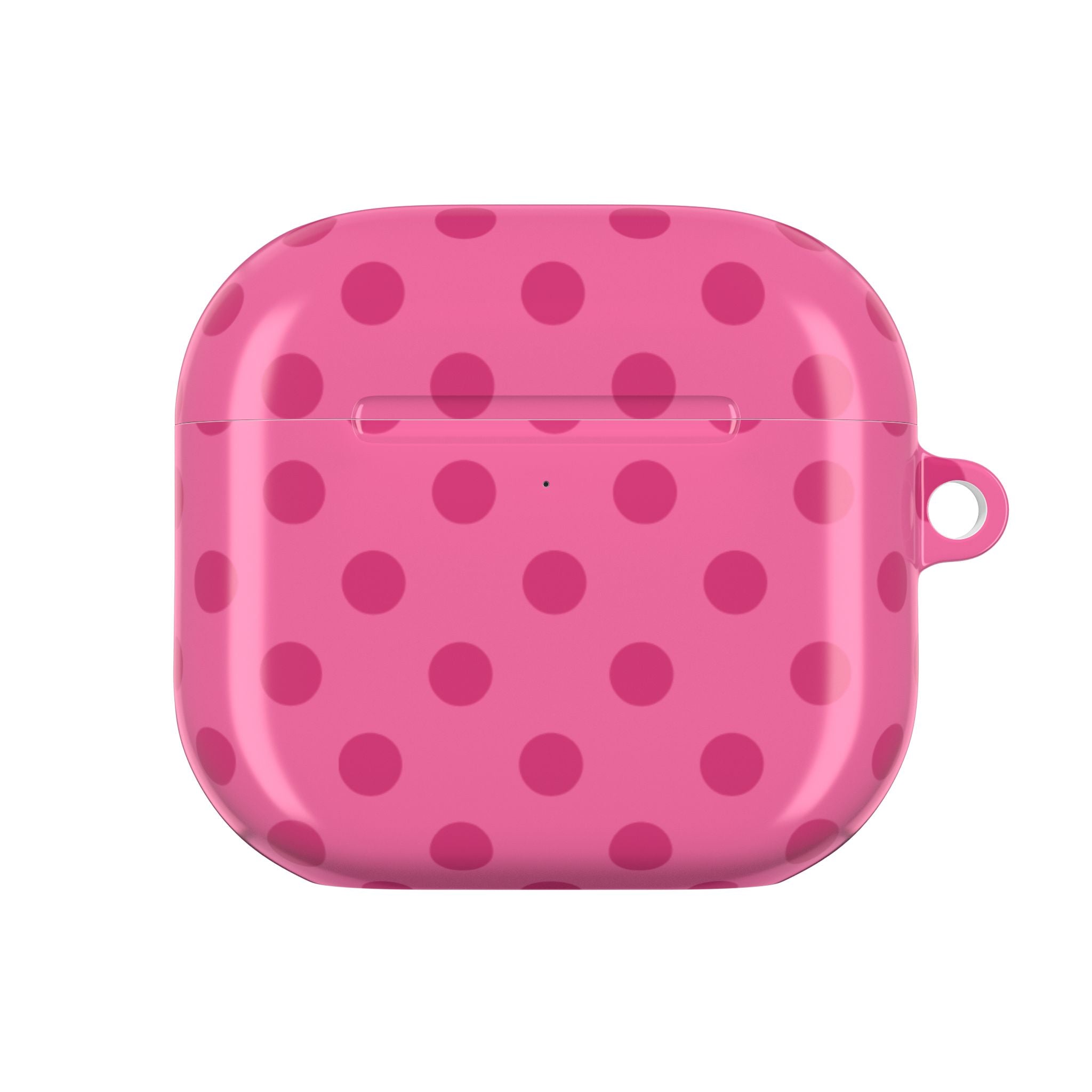BUBBLEGUM PINK POLKA DOTS AIRPOD CASE