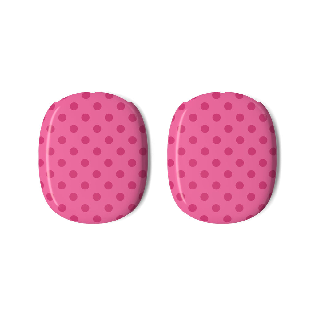 BUBBLEGUM PINK POLKA DOTS AIRPODS MAX CASE COVERS