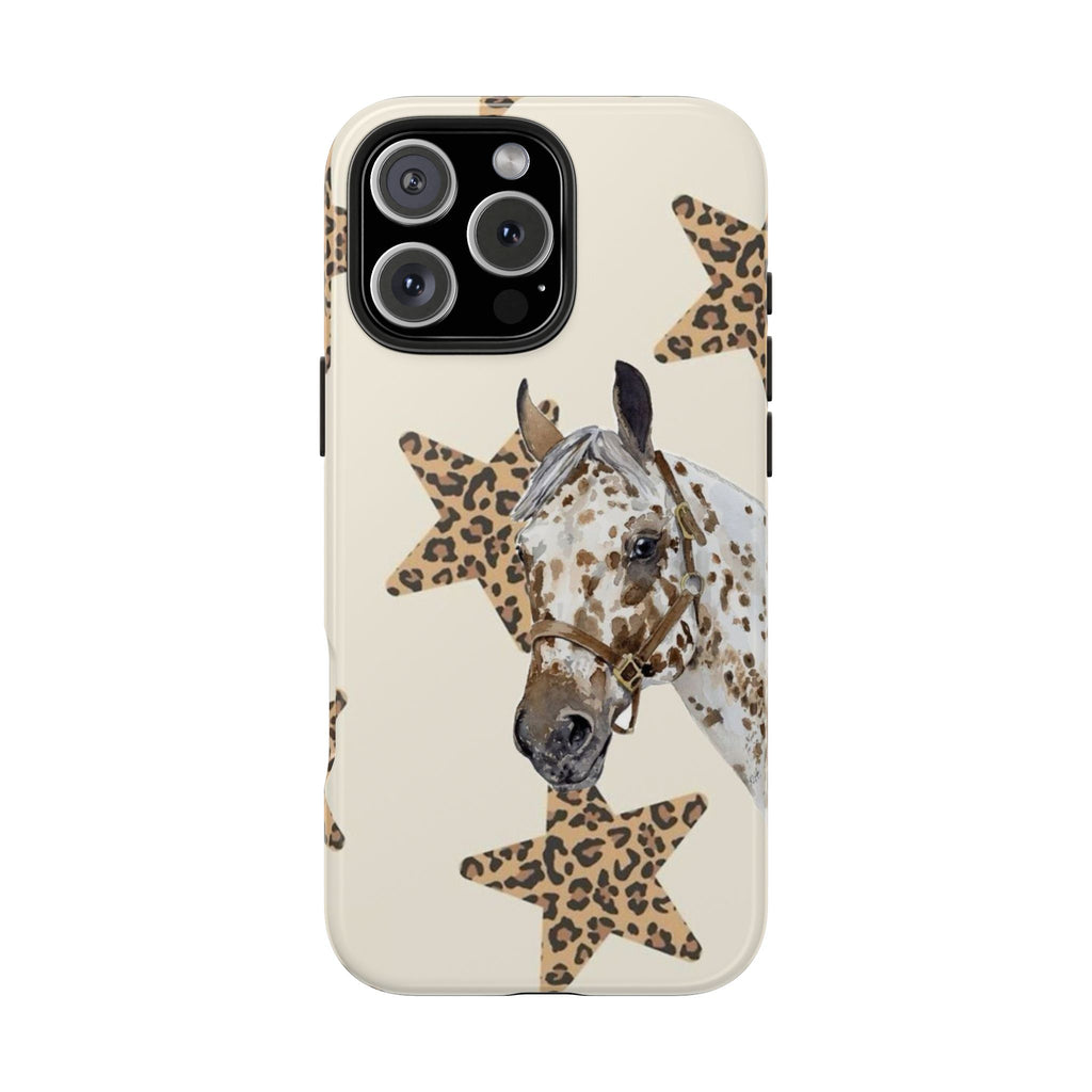 LEOPARD RODEO STARS WESTERN HORSE PHONE CASE
