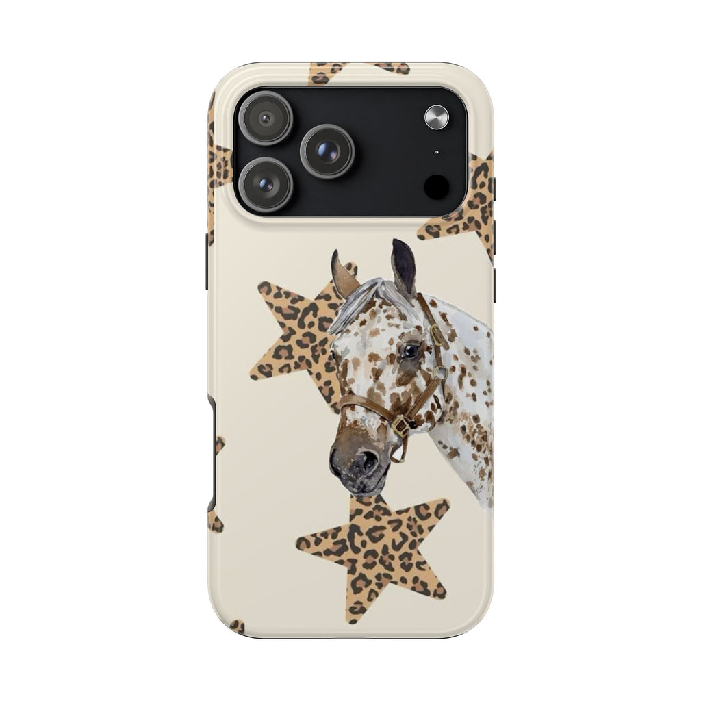 LEOPARD RODEO STARS WESTERN HORSE PHONE CASE