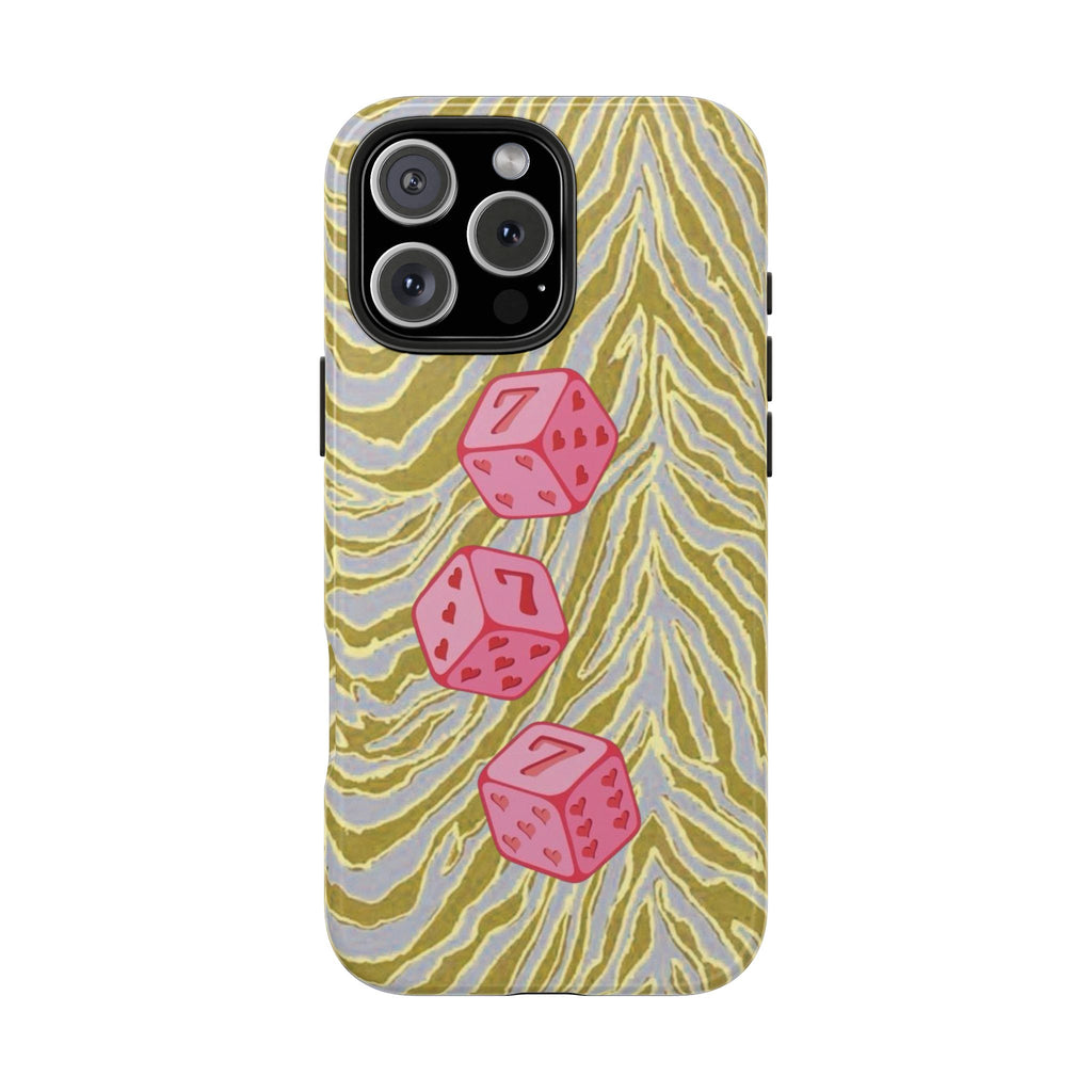 WESTERN WILD PINK LUCKY DICE PHONE CASE