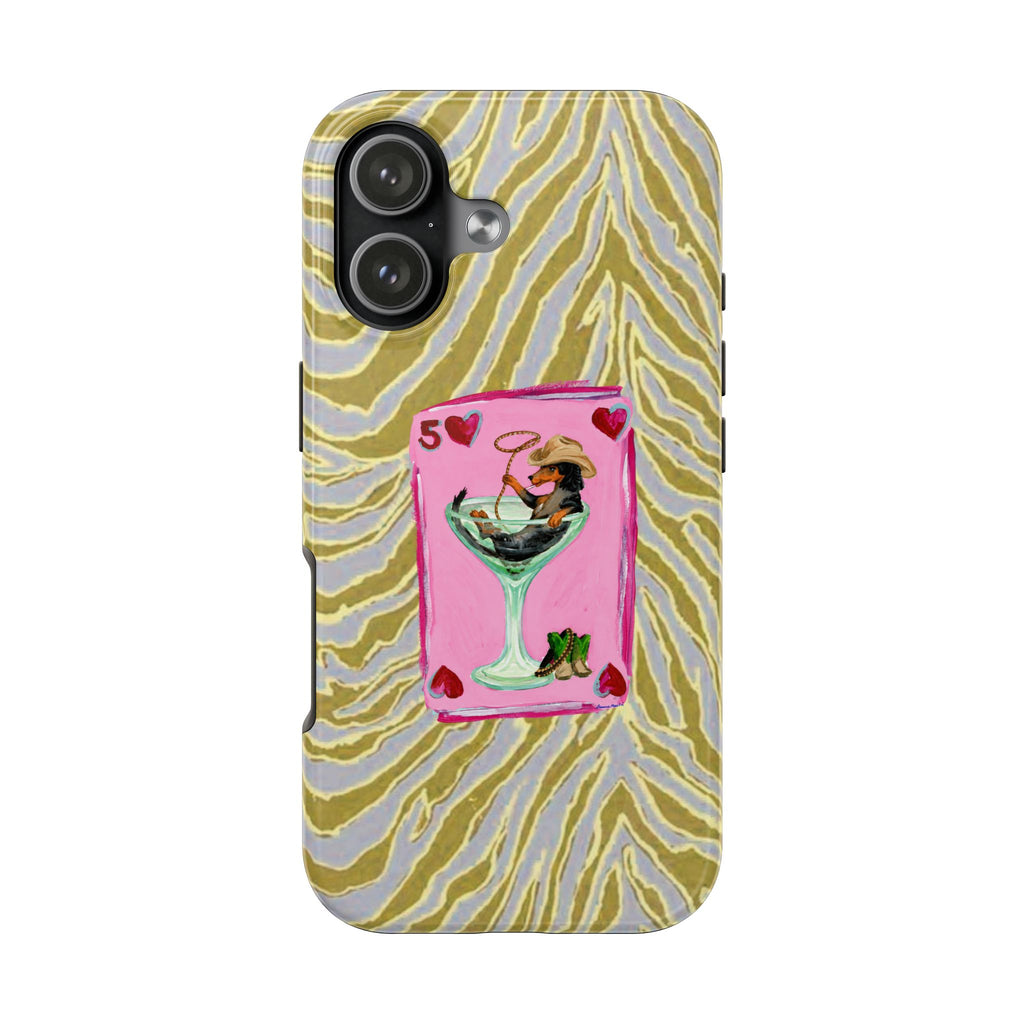 WESTERN DACHSHUND LUCKY COWBOY PHONE CASE