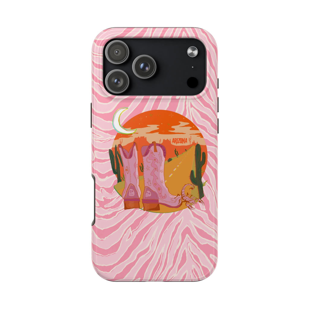 PINK WESTERN ARIZONA SUNSET PHONE CASE
