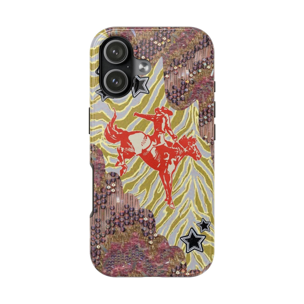 RHINESTONE REBEL WESTERN RODEO PHONE CASE
