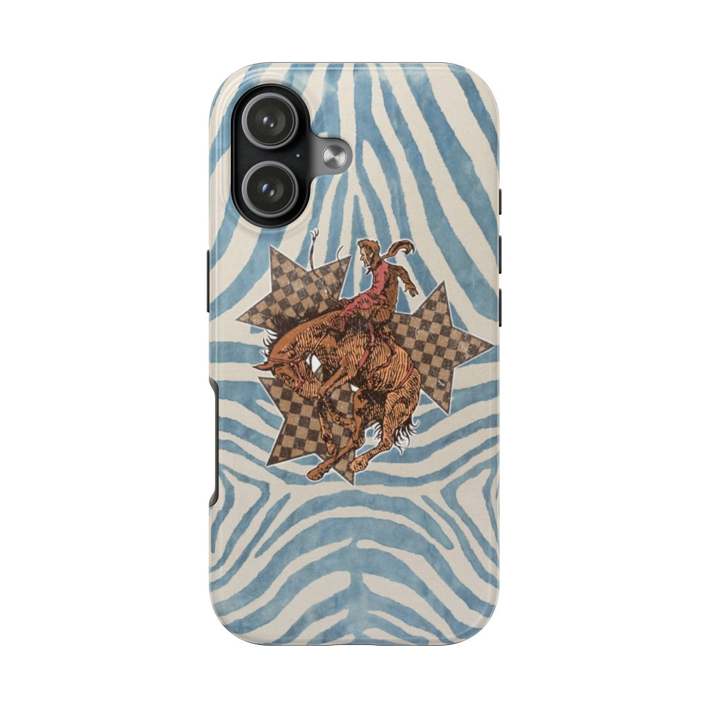 BLUE JEAN WESTERN RODEO COWBOY  PHONE CASE