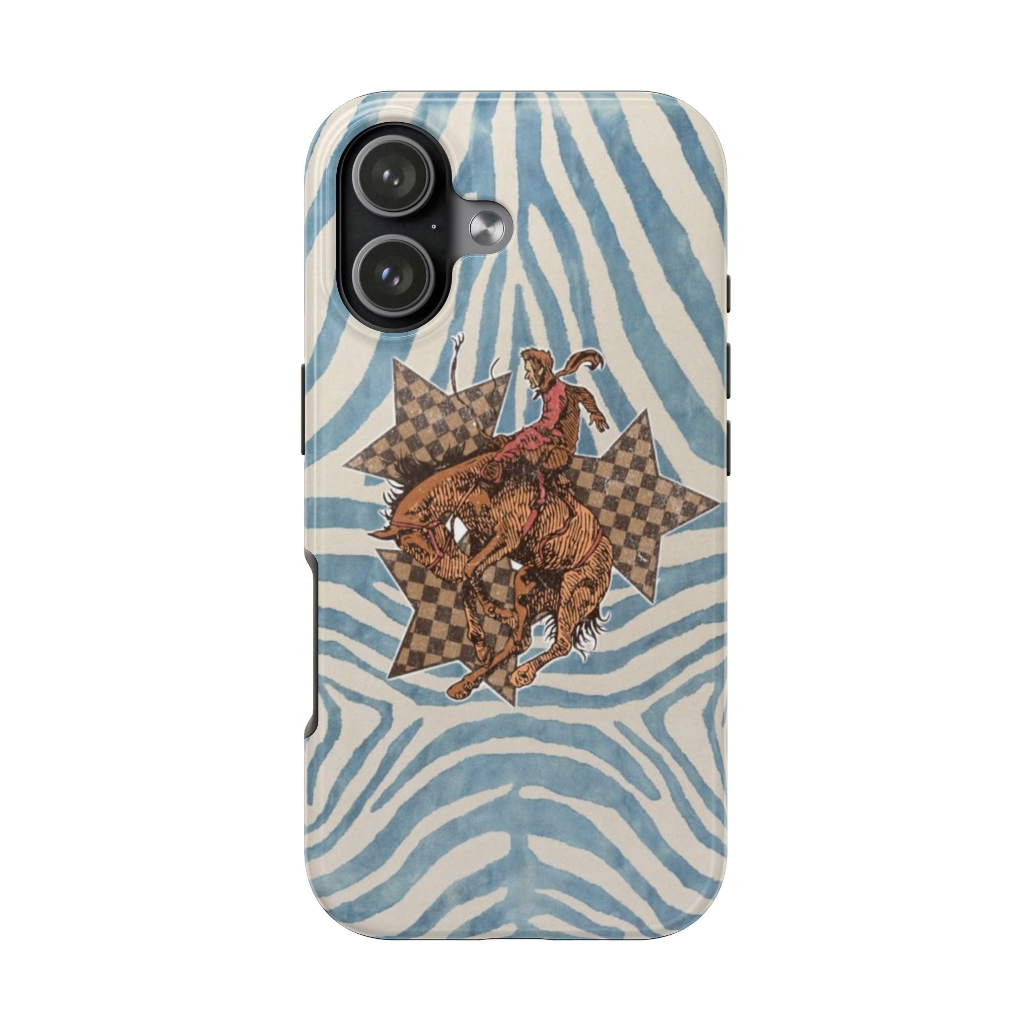 BLUE JEAN WESTERN RODEO COWBOY  PHONE CASE
