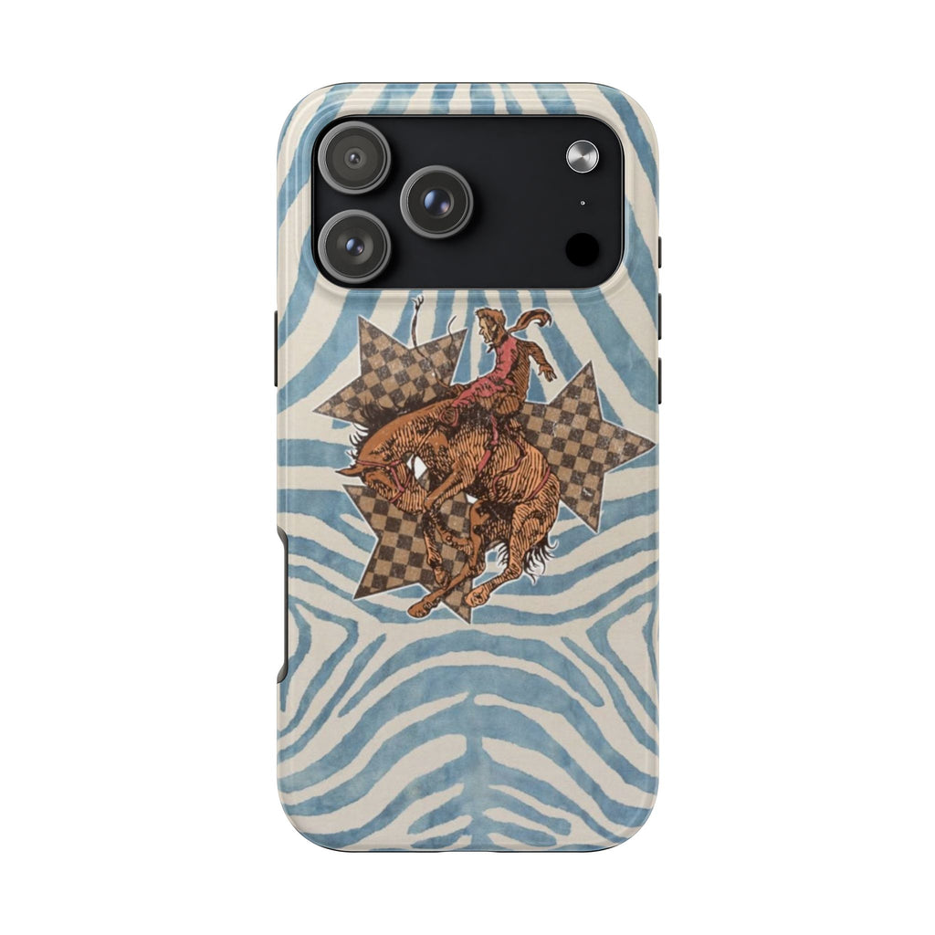 BLUE JEAN WESTERN RODEO COWBOY  PHONE CASE