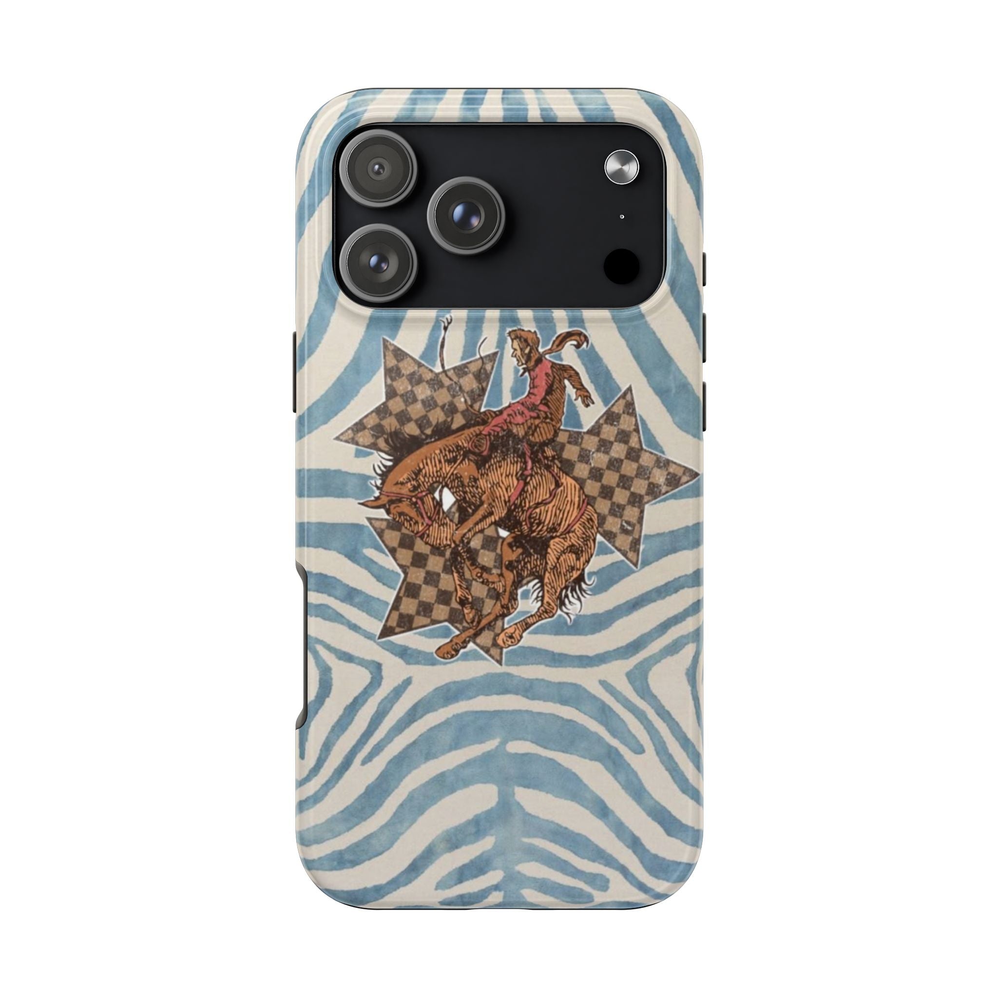 BLUE JEAN WESTERN RODEO COWBOY  PHONE CASE