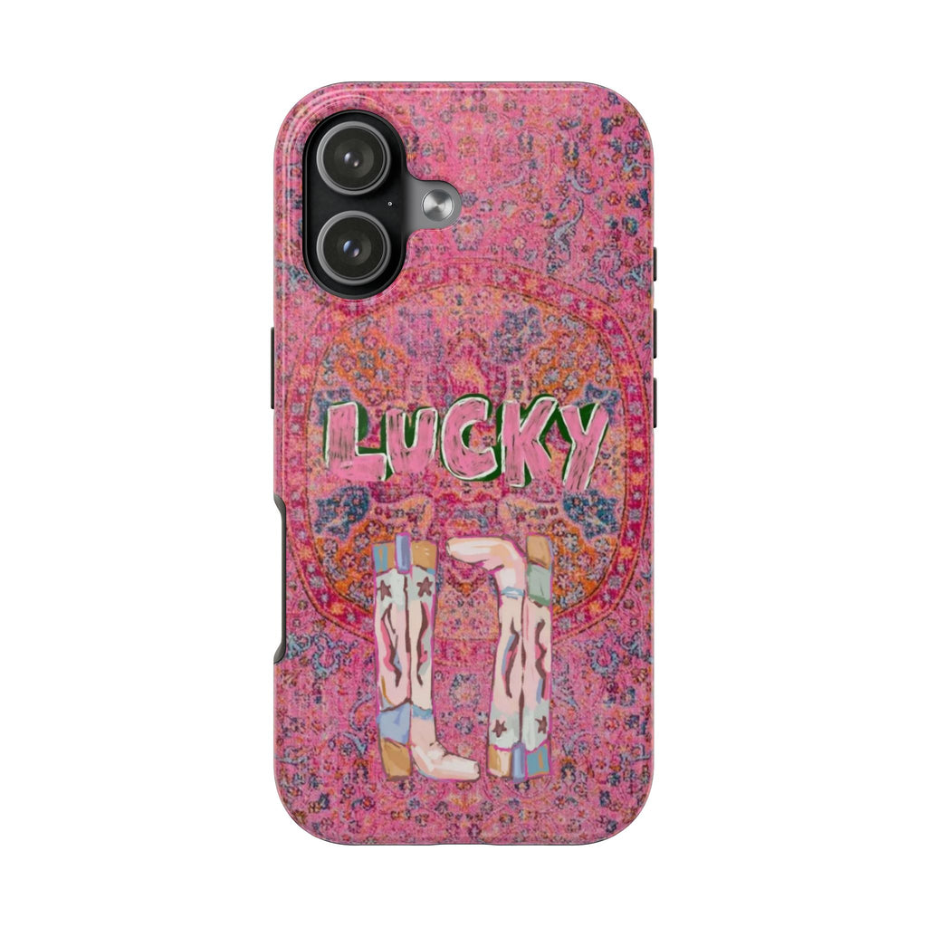 MY LUCKY BOOTS COWGIRL PHONE CASE