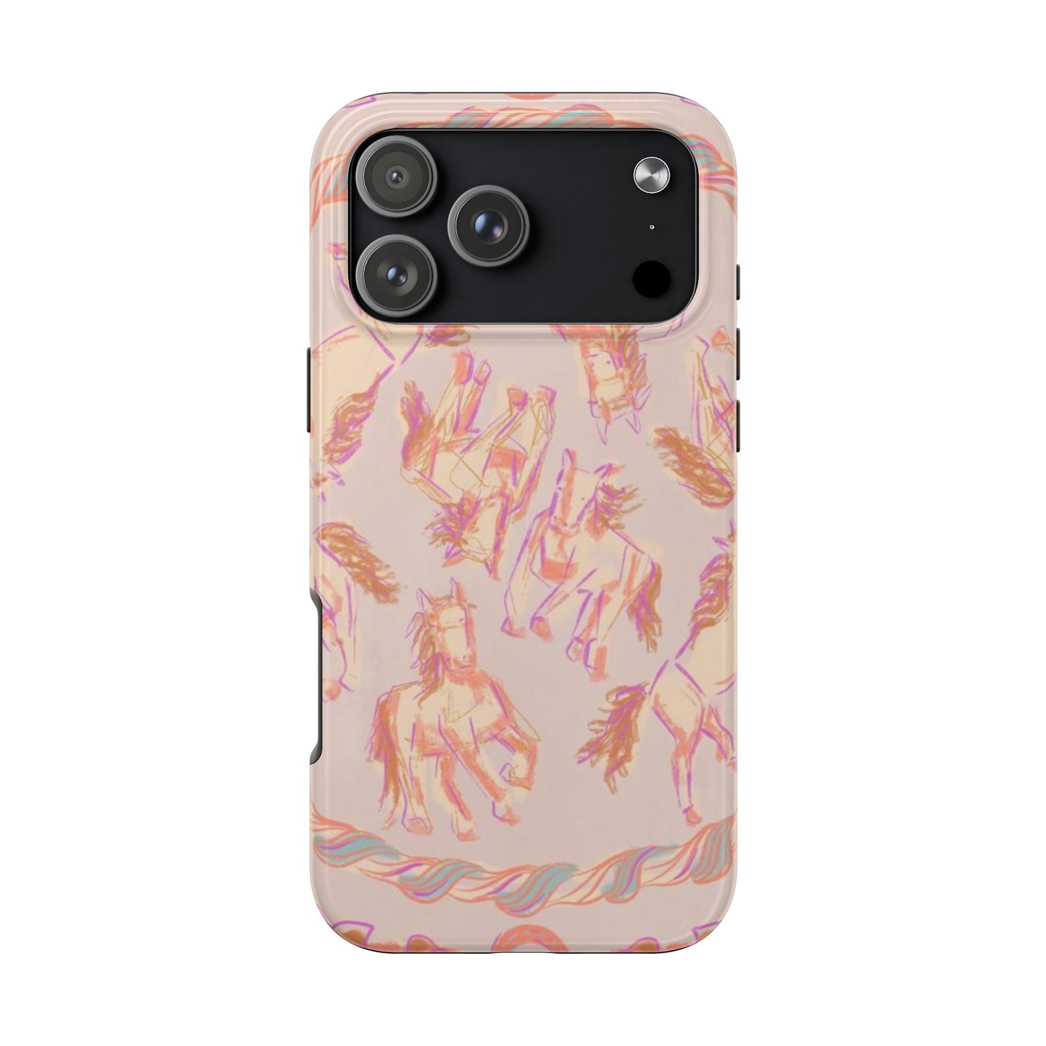 DUSY LASSO WESTERN HORSES PHONE CASE