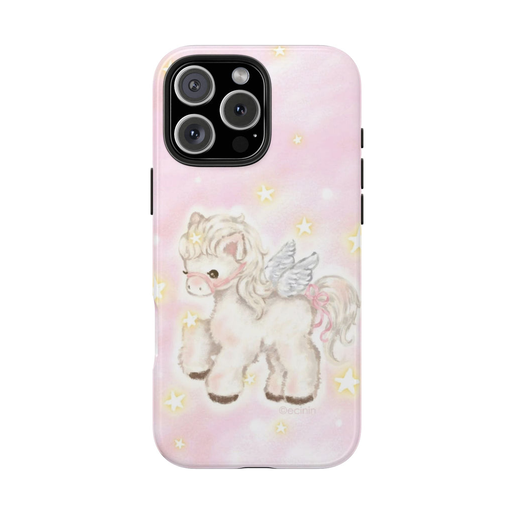 PINK ANGEL WINGS PONY PHONE CASE