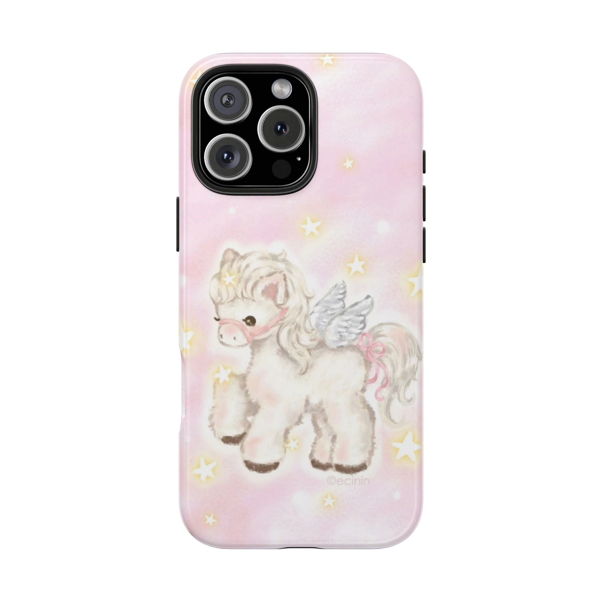 PINK ANGEL WINGS PONY PHONE CASE