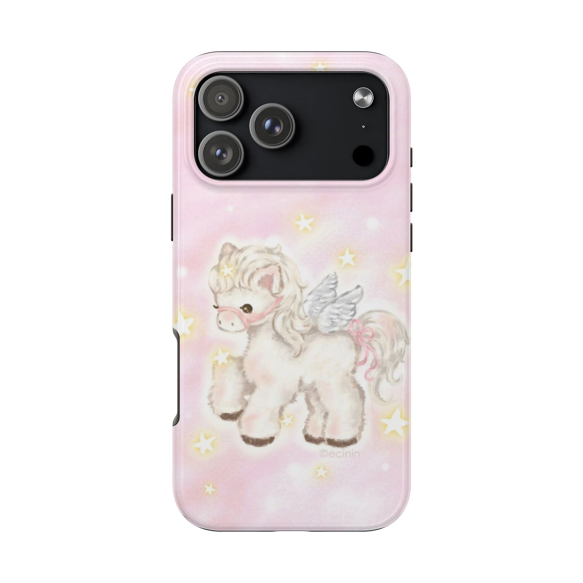 PINK ANGEL WINGS PONY PHONE CASE