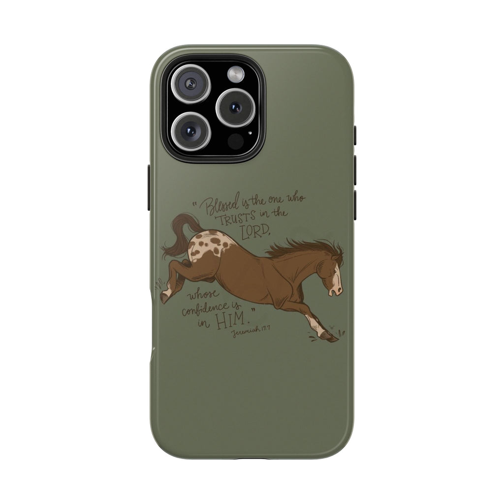 JEREMIAH 17:7 HORSE PHONE CASE