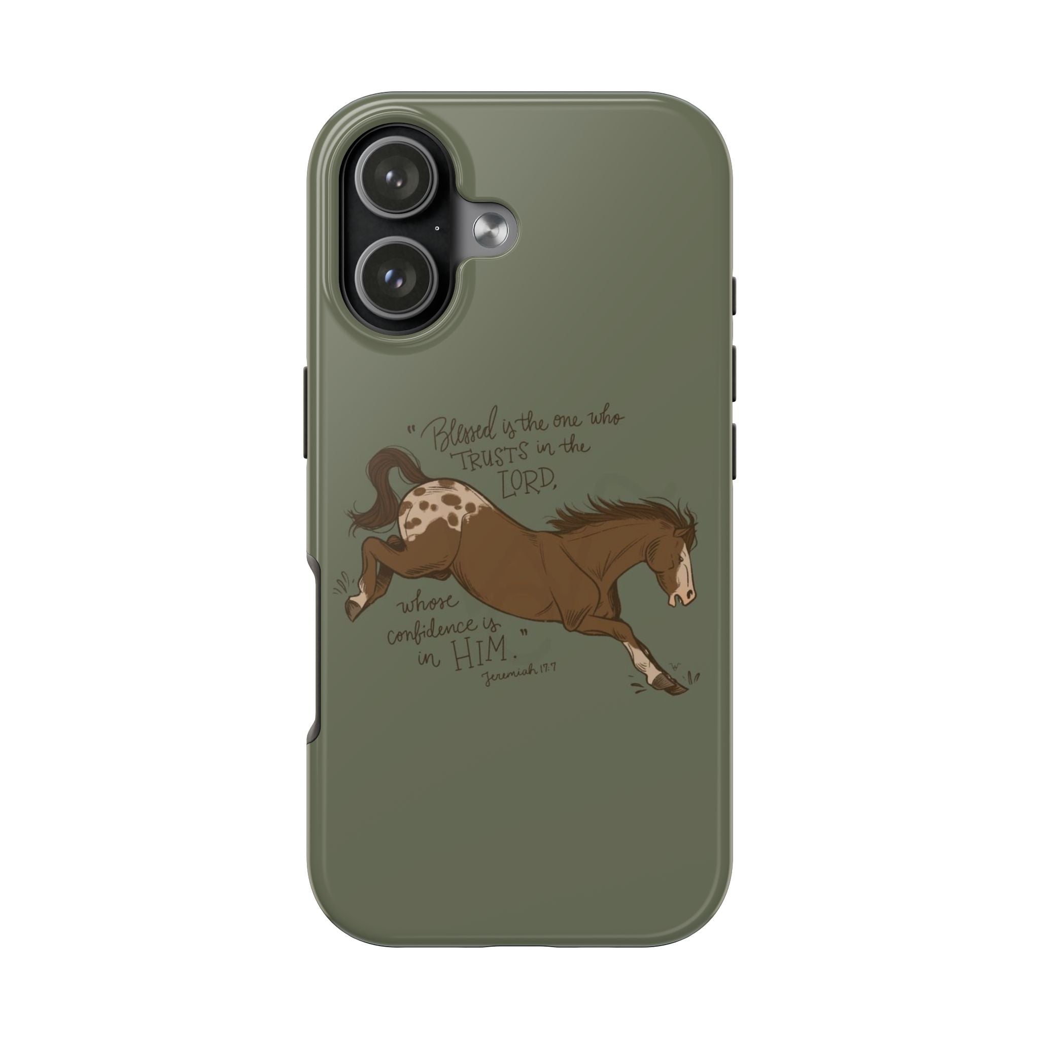 JEREMIAH 17:7 HORSE PHONE CASE