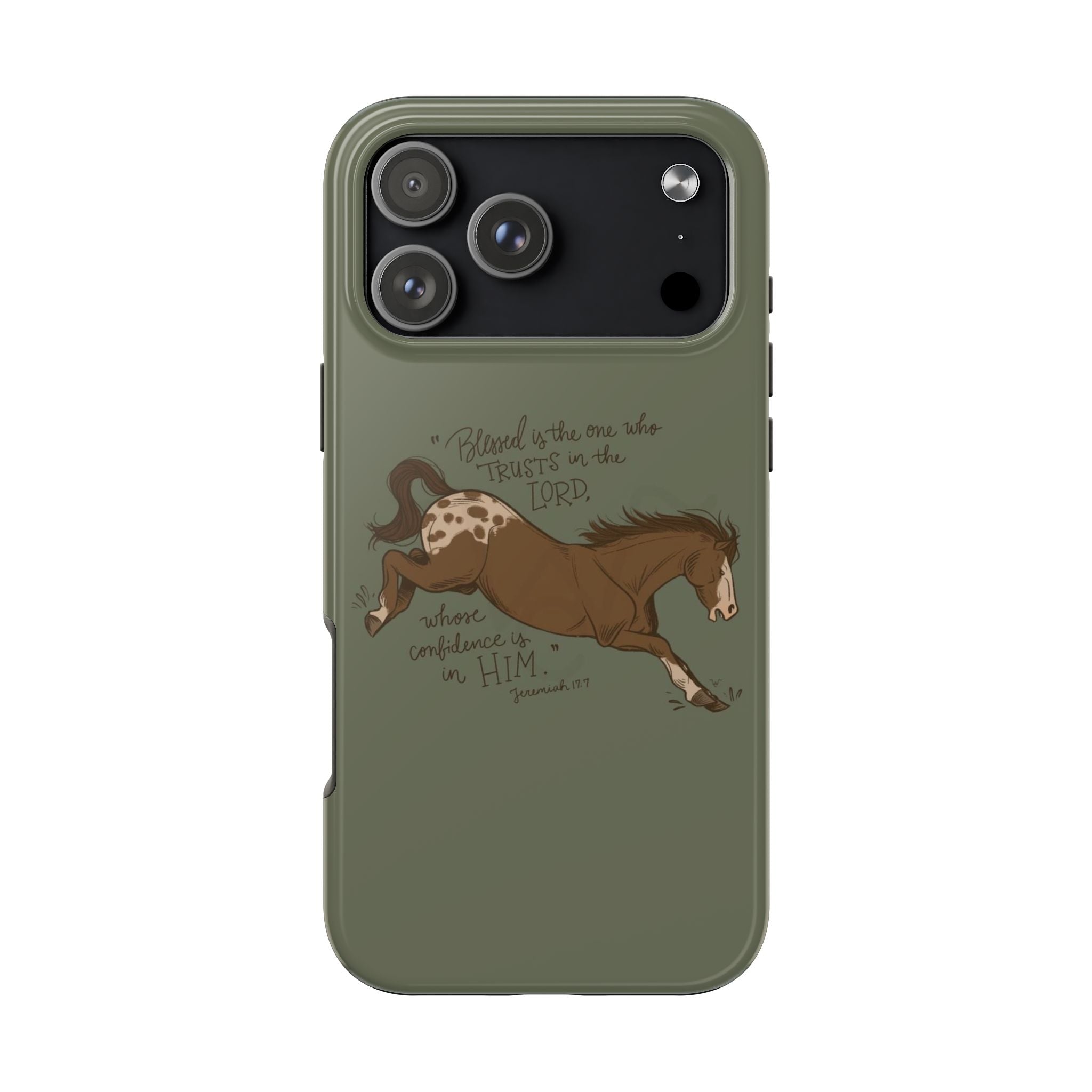 JEREMIAH 17:7 HORSE PHONE CASE