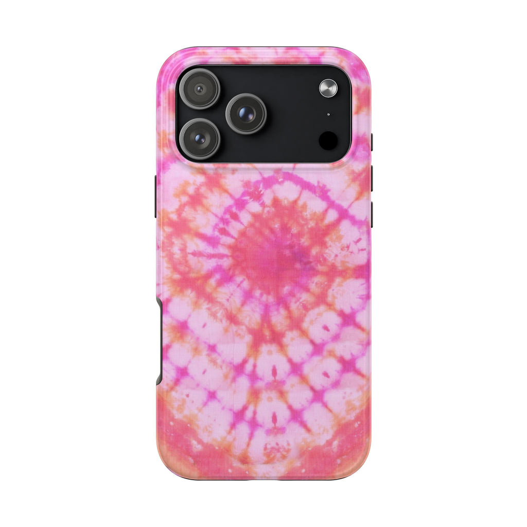 PINK SUNSET TIE-DYE PHONE CASE