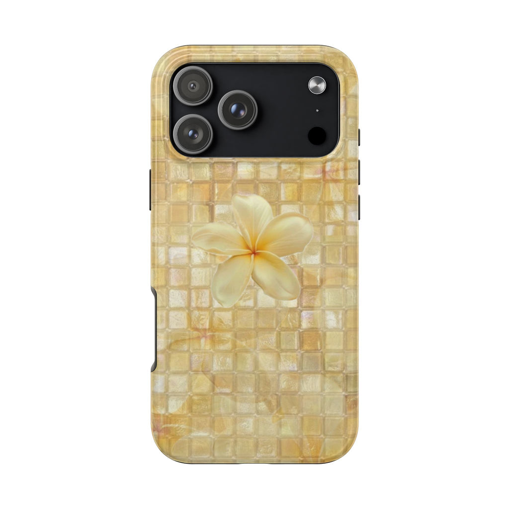 YELLOW MOSAIC FLOWER PHONE CASE