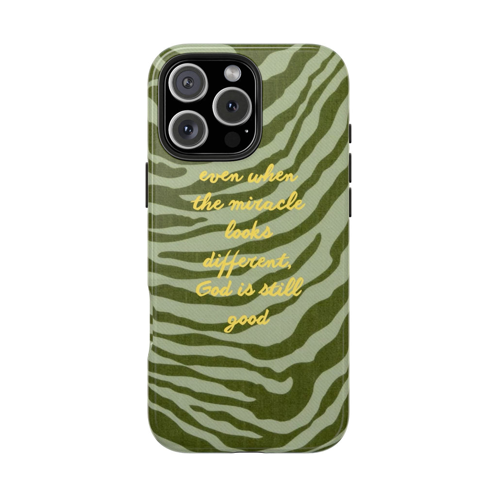 GREEN WESTERN GOD IS STILL GOOD PHONE CASE