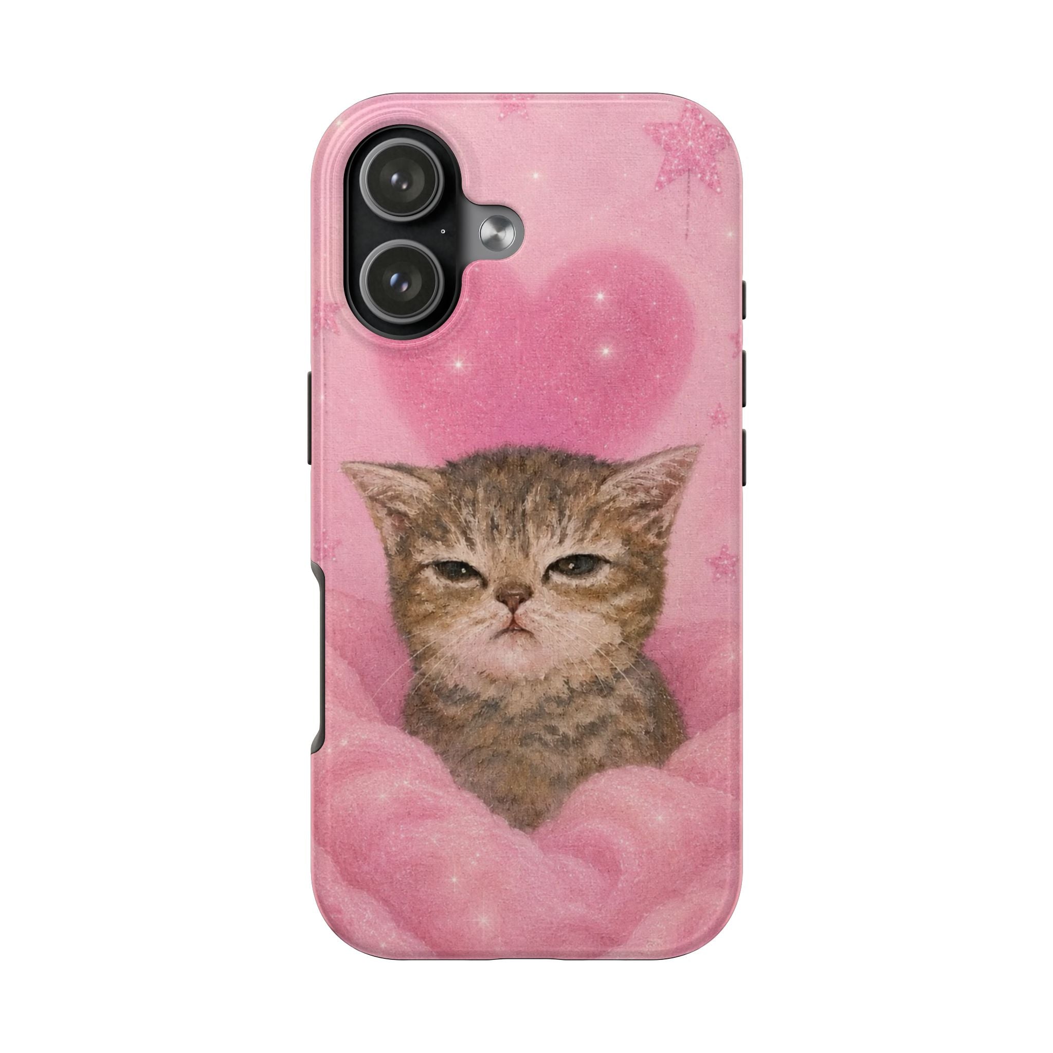 PINK SUGAR BLOOM CAT PHONE CASE