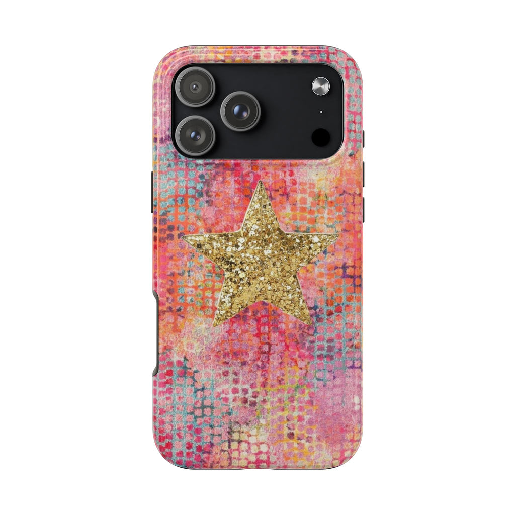 PRISM CRUSH GOLD STAR PHONE CASE