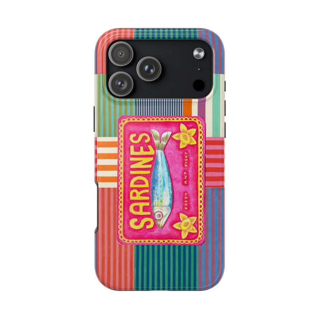 MULTI STRIPED SARDINES PHONE CASE