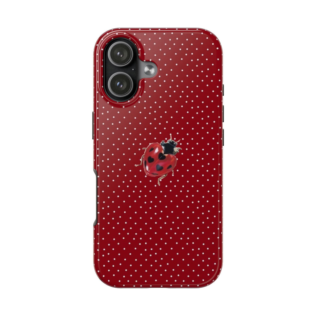 RED POLKA DOTS LADYBUG PHONE CASE