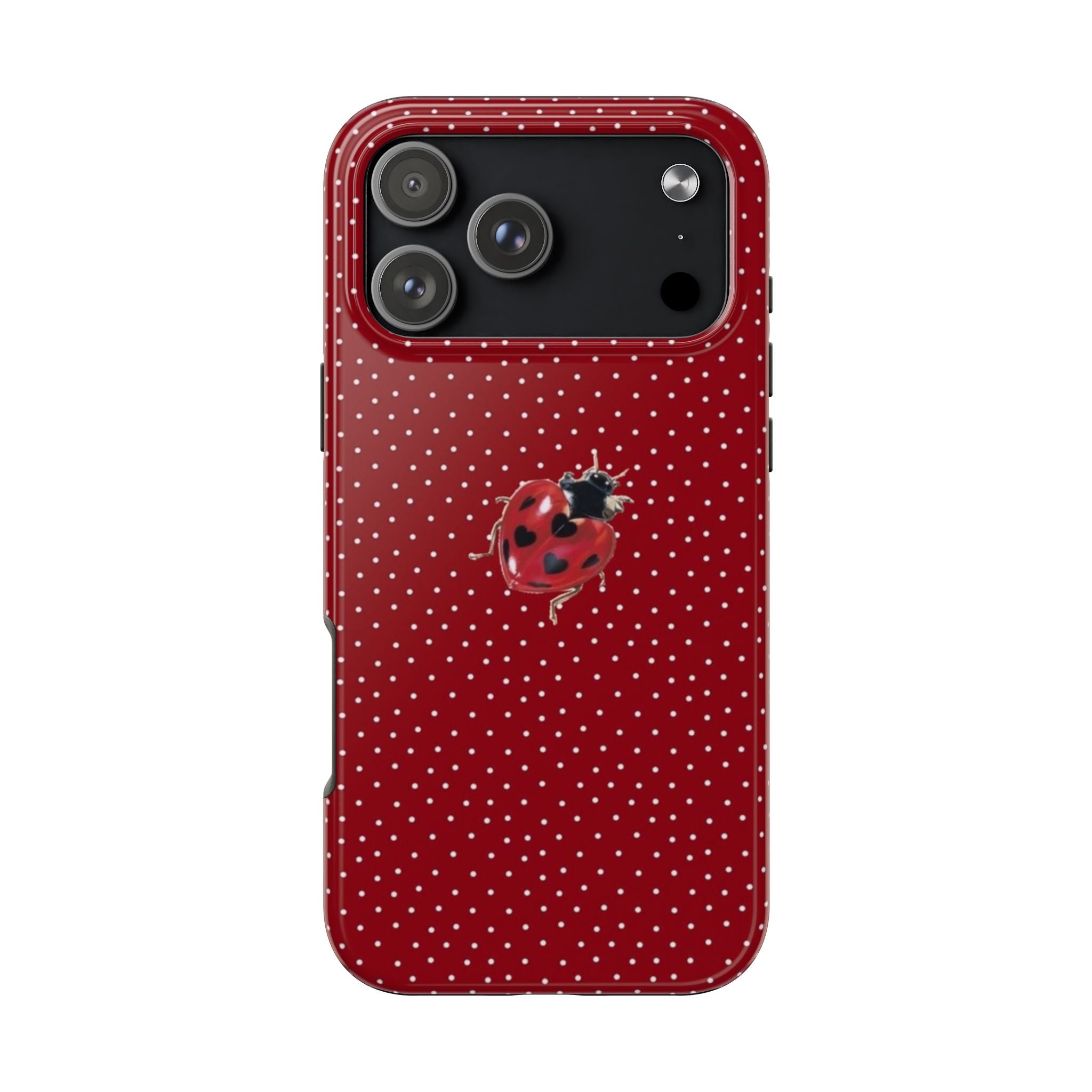 RED POLKA DOTS LADYBUG PHONE CASE