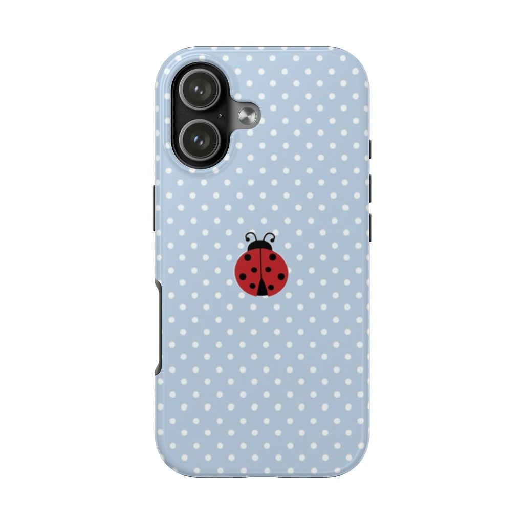 BLUE POLKA DOTS LADYBUG PHONE CASE