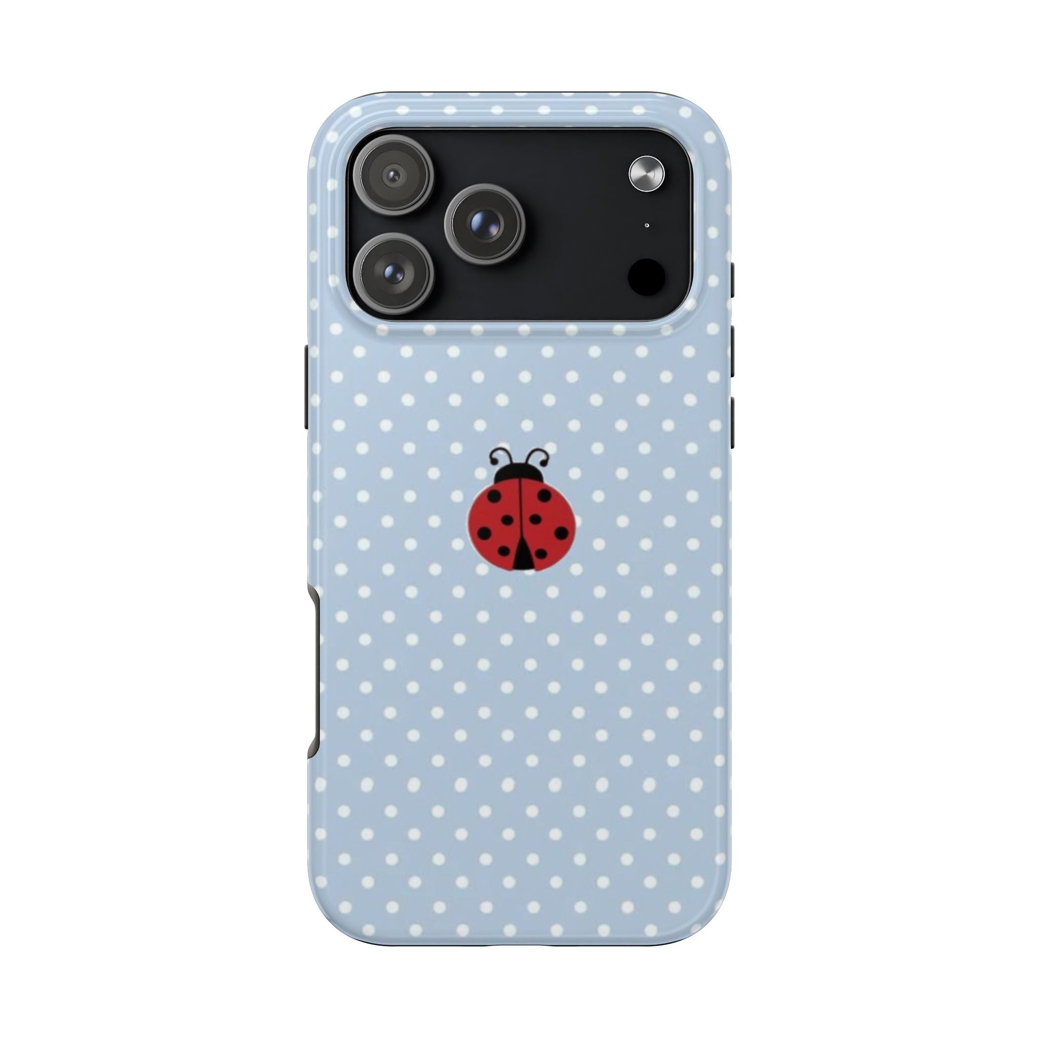 BLUE POLKA DOTS LADYBUG PHONE CASE