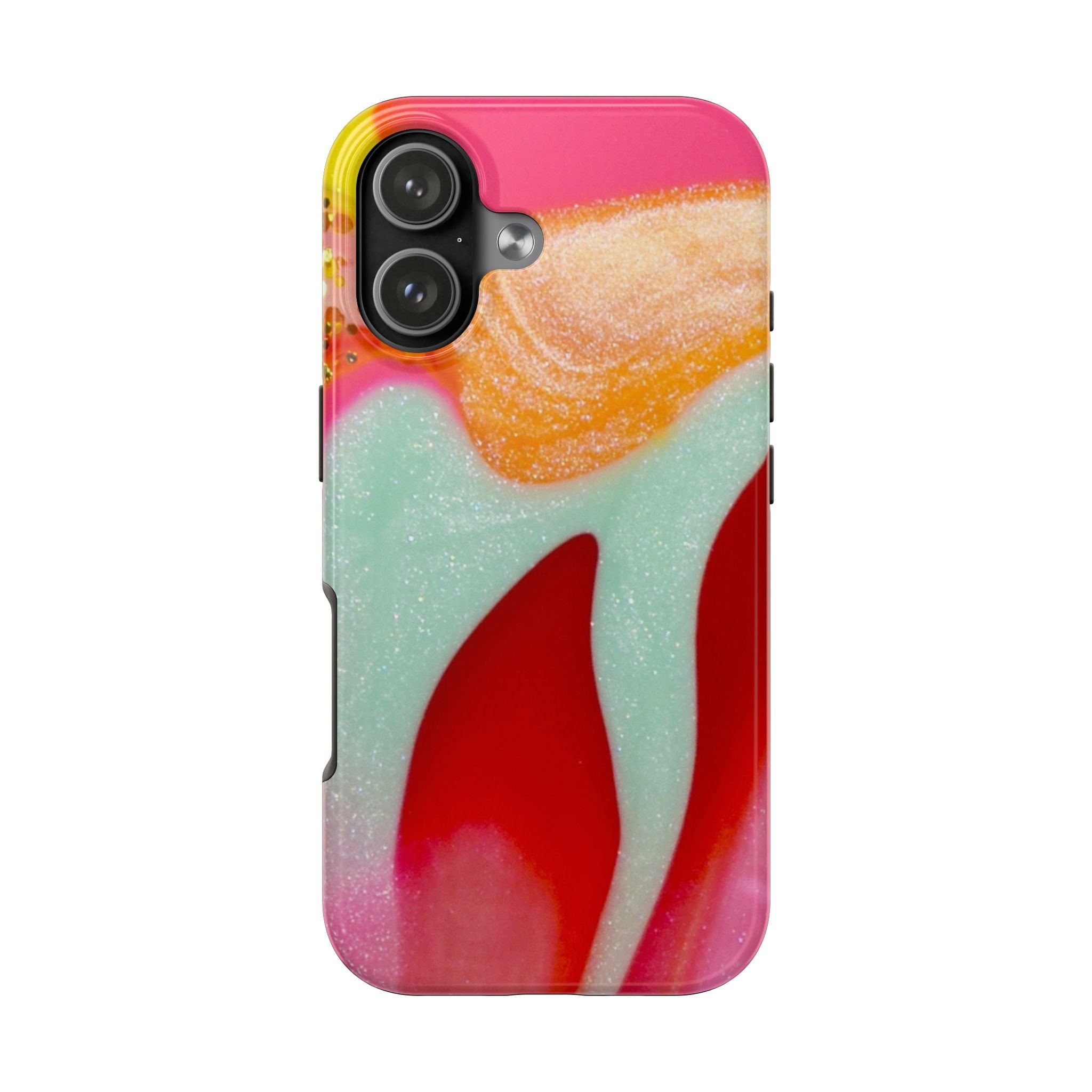 RED & TEAL DIVINE GLOW PHONE CASE