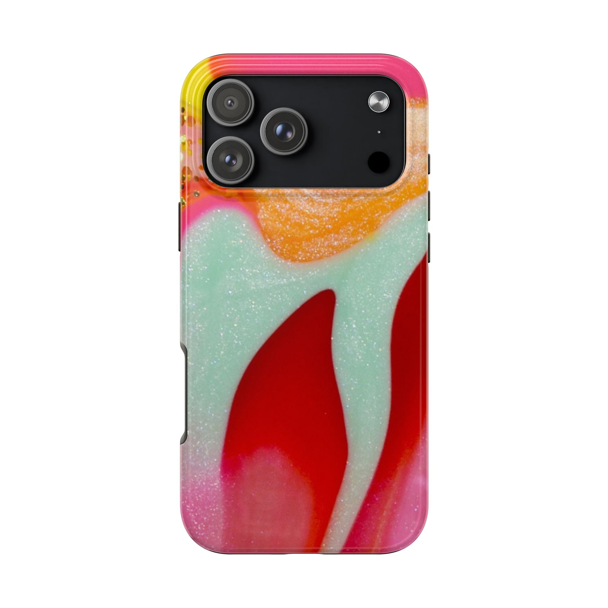 RED & TEAL DIVINE GLOW PHONE CASE