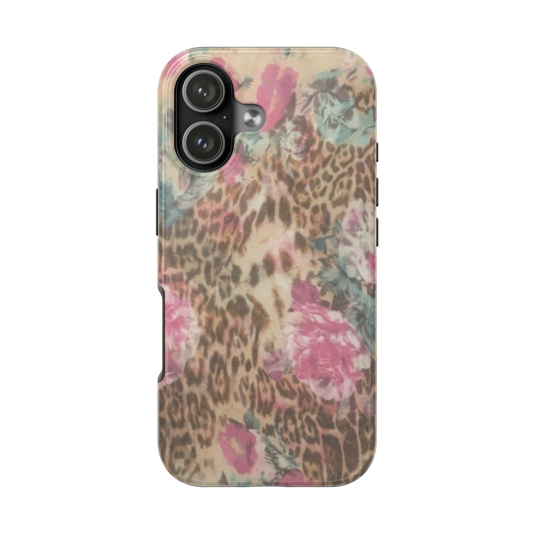 VINTAGE LEOPARD FLORAL PHONE CASE