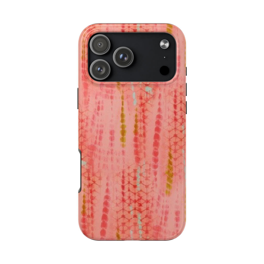 CORAL TIE DYE PHONE CASE