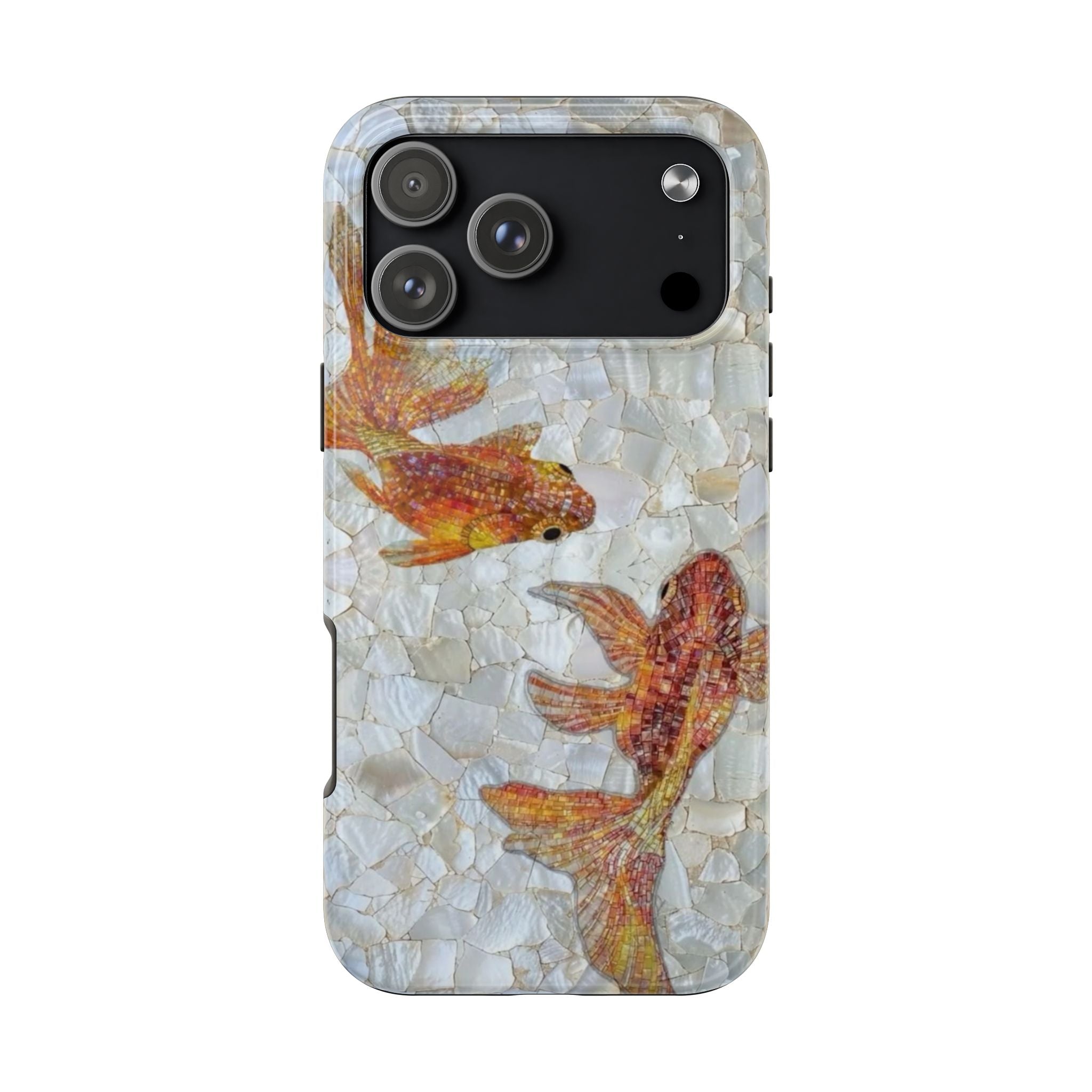 MOSAIC EMBELLISHED FISH PHONE CASE