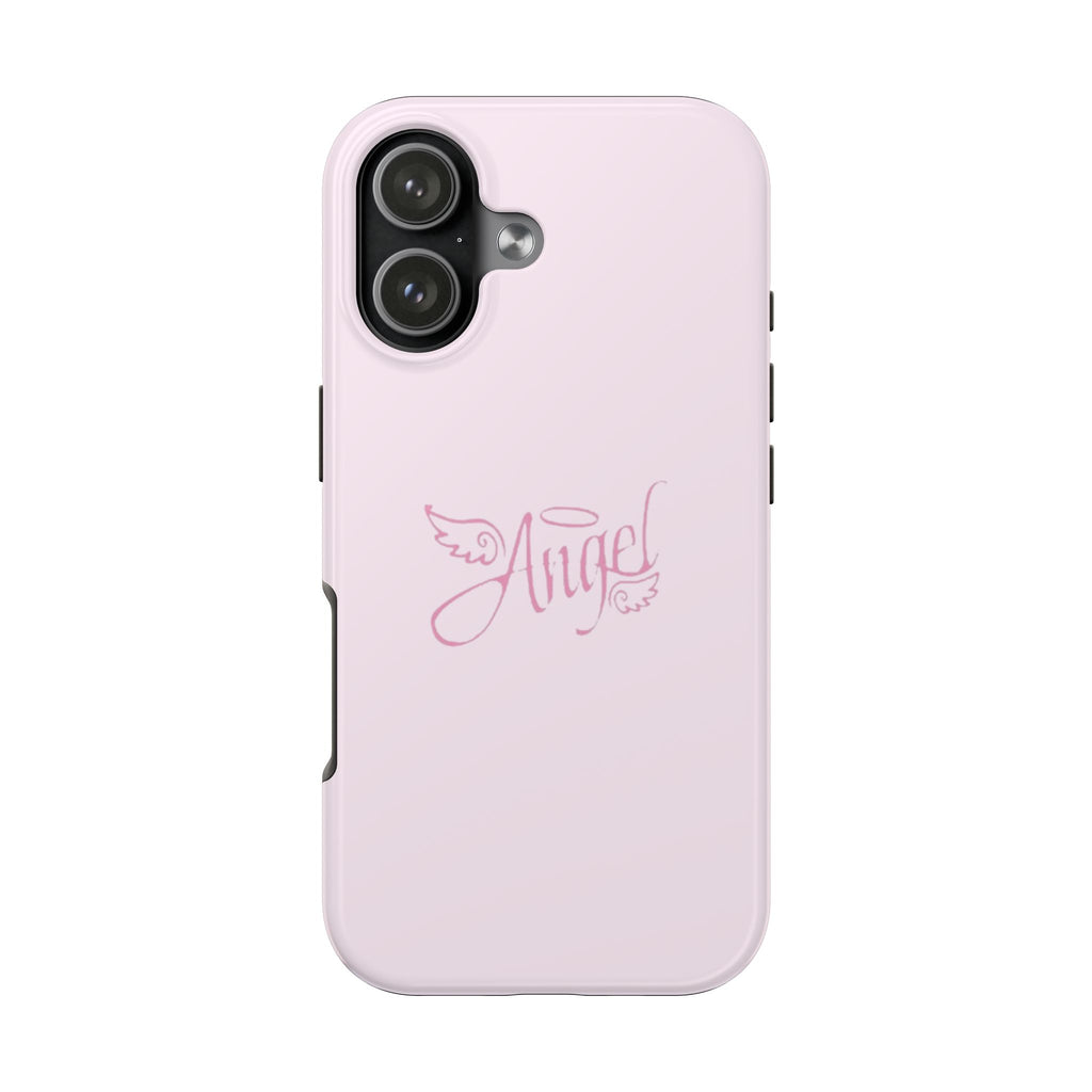 BABY PINK ANGEL HALO WINGS PHONE CASE