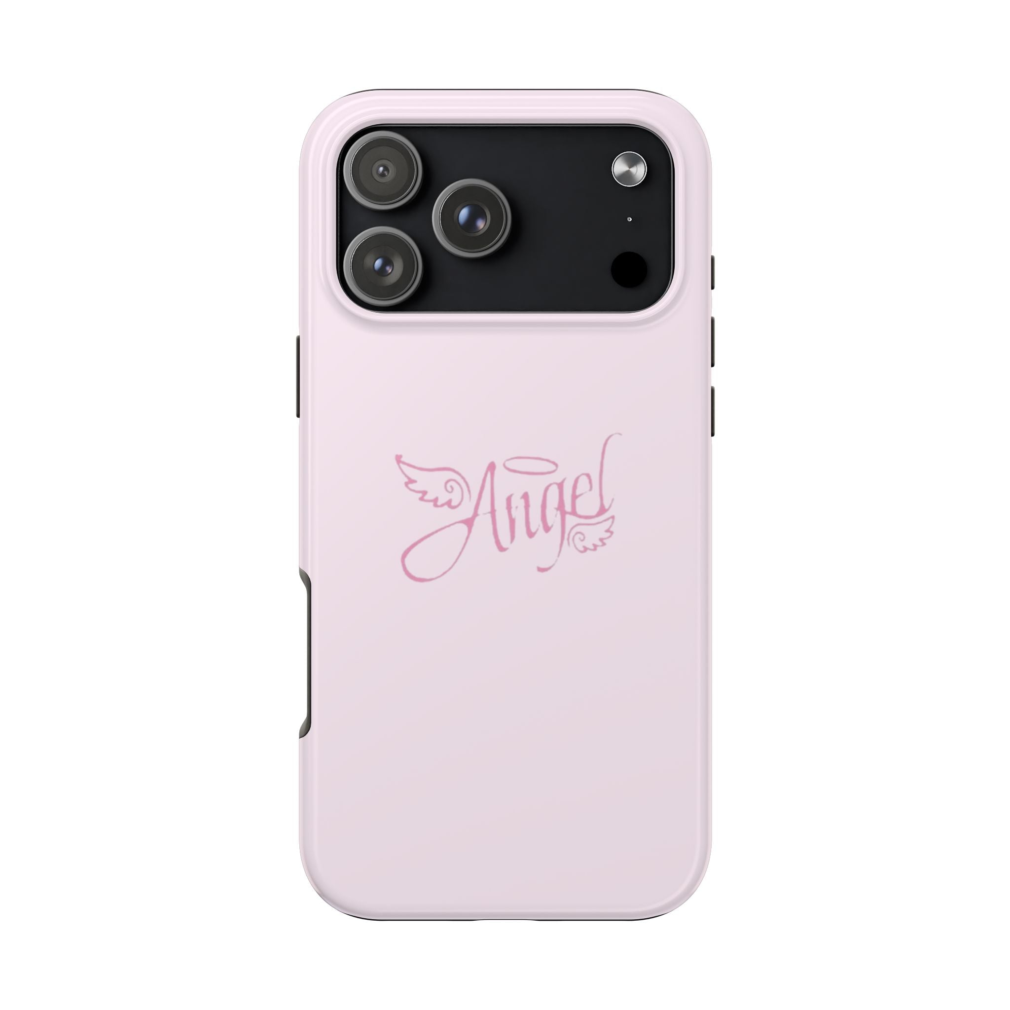 BABY PINK ANGEL HALO WINGS PHONE CASE