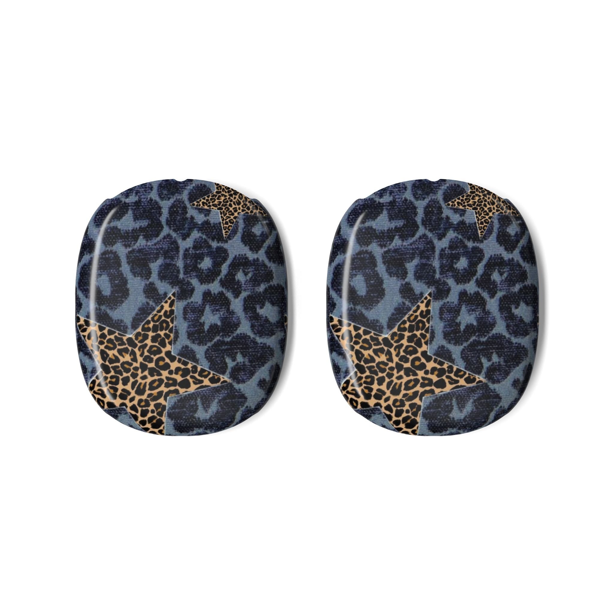 BLUE LEOPARD STARS AIRPODS MAX CASE COVERS