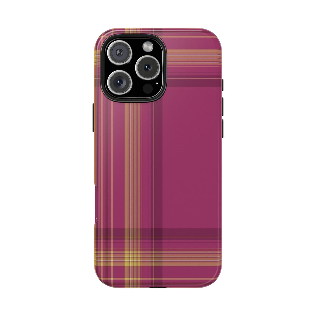 AMAGANSETT PLAID STRIPES PHONE CASE