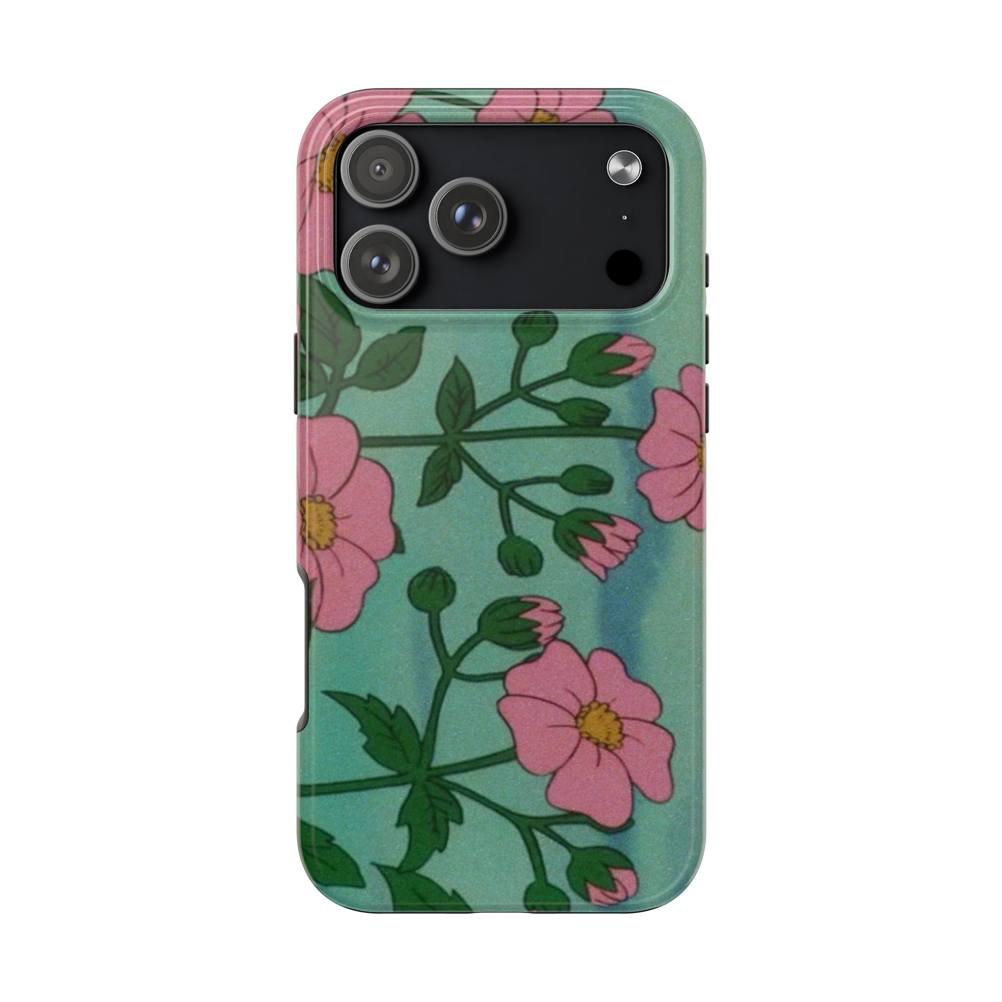 ELOISE MINT PINK FLORAL PHONE CASE