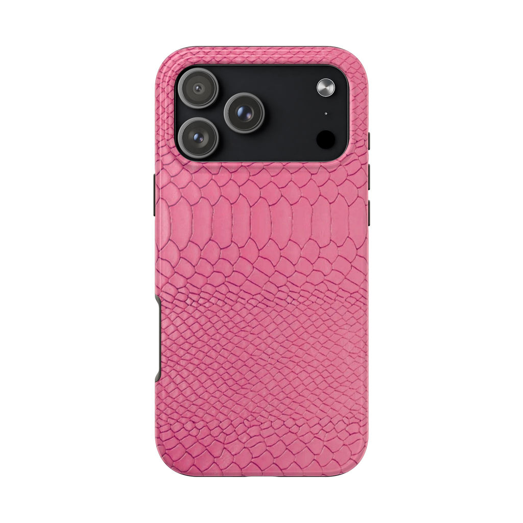 PINK MINIMALIST CROC PHONE CASE