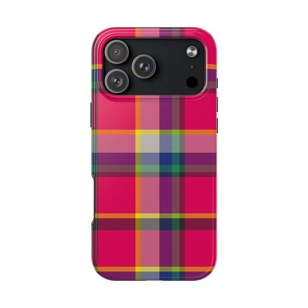 KENNEDY PLAID STRIPES PHONE CASE
